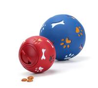 LOLIPPYY Balle Distributrice Nourriture Chien Petit Bleu Jouet Éducatif Anti-Fuite avec Parfum Attrayant pour Dressage Et Stimulation Mentale