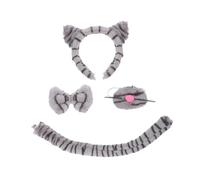 LOLIPPYY Bandeau Oreilles De Chat Imprimé Accessoire De Costume De Cosplay Ensemble De -tête Pour Garçon Fille Bandeau Animal Mignon Kit De Fête Anniversaire
