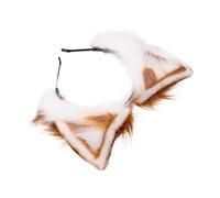 LOLIPPYY Bandeau Oreilles de Chat Pelucheux Cosplay Accessoire Cheveux Doux pour Déguisement Fête Halloween Saint Valentin Noël