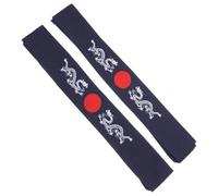 LOLIPPYY Bandeaux Bushido Karaté en Coton Respirant Lot de 2 pour Sport Cuisine Motif Dragon Bleu