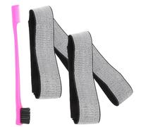 LOLIPPYY Bandes Élastiques Pour Postiche Réglables Et Confortables 3 Pièces Taille Unique Fixation Antidérapante Pour Perruques Avec Brosse Adaptées Accessoires Coiffure