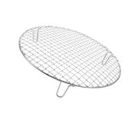 LOLIPPYY Barbecue Ronde Acier Inoxydable avec Support de Cuisson Stable pour Grill Réseau de Cuisson Bbq Uniforme pour Camping et Barbecue Coréen