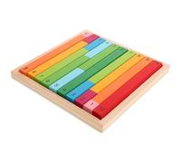 LOLIPPYY Barres Numériques Montessori en Bois Colorées, Outils Pédagogiques en Mathématiques pour Apprentissage des Nombres Décimaux, Tiges Montessori Éducatives pour École Maternelle