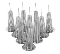 LOLIPPYY Base à Ressort Oscillante Adhésive 50 Pièces en Métal Fer Spiralé pour Poupée à Tête Branlante Ressorts à Billes Décoratifs pour Loisirs Créatifs et Décoration Printanière