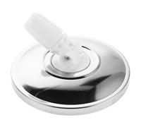 LOLIPPYY Base de Rechange Ronde en Acier Inoxydable Blanc pour Balai Serpillière Rotative Accessoire Compatible Pièce Solide pour Nettoyage Domestique et Bureaux Tête de Balai Rotative