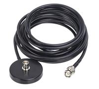 LOLIPPYY Base Magnétique Antenne avec Câble Support Alliage Aluminium Abs Antirayures pour Radio Mobile Voiture Camion et Transceiver Portable