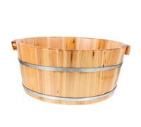 LOLIPPYY Bassin Bain Pied Bois Durable Portable Multifonction pour Trempage et Lessive Seau Réutilisable Pratique pour Maison et Camping