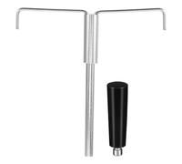 LOLIPPYY Bâtonnet de Brassage en Métal Résistant à la Chaleur pour Machine à Pop-Corn Commerciale Kit Complet Manche Ergonomique pour Couvercle Accessoires Compatibles pour Machine à