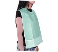 LOLIPPYY Bavoir Adulte Étanche avec Fermeture à Snap Tablier de Protection pour Repas Vert