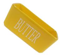 LOLIPPYY Beurrier en Céramique Jaune Boîte à Fromage Domestique Rectangulaire Récipient à Beurre Réutilisable pour Réfrigérateur Conservation Pratique et Accessoire la Cuisine - 1 Pièce