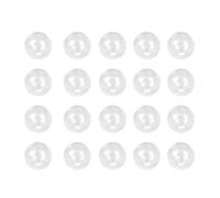 LOLIPPYY Billes de Verre Creuses Transparentes 18 MM 100 Pièces Accessoire de Bijouterie pour Création de Boucles D’Oreilles Pendentifs et Bijoux DIY Matériel Léger et Polyvalent