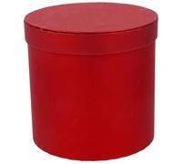 LOLIPPYY Boîte à Fleurs Ronde en Carton Rouge Mini Boîte pour Composition de Fleur Emballage Bouquet pour Mariage et Saint-Valentin