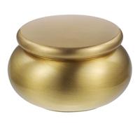 LOLIPPYY Boîte De Scellage en Cuivre Compacte, Mini Conteneur De Rangement Étanche, Urne Funéraire en Métal Solide, Usage Polyvalent pour Cendres, Poudre Ou Bijoux, Stockage Sécurisé Et Décoratif