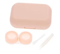 LOLIPPYY Boîte pour Lentilles de Contact avec Miroir, Petit Étui Léger en Verre et Abs, pour Ranger Votre Paquet ou Valise, 1 Set Pratique