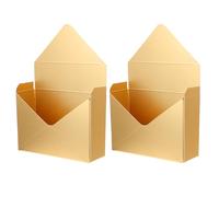 LOLIPPYY Boîtes à Enveloppes pour Bouquets de Fleurs Élégantes en Carton Or, 2 Pièces, pour Rangement et Emballage de Fleurs Lors de Mariages ou Anniversaires
