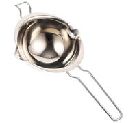 LOLIPPYY Bol de Fusion Acier Inoxydable pour Beurre et Chocolat Réchauffe Plat Bain avec Double Bec Verseur pour Fromage Bonbons et Cire et Facile à Nettoyer