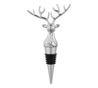 LOLIPPYY Bouchon de Bouteille de Vin Alliage Tête de Cerf Décorative pour Bar Maison et Hôtel Accessoire Élégant Antidéversement pour et Noël
