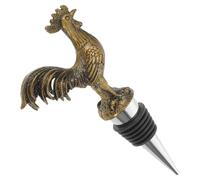 LOLIPPYY Bouchon de Bouteille de Vin Coq en Métal Vintage Réutilisable Fermeture Hermétique pour Conservation Optimale Décoratif Animalier Compatible Bouteilles Standard Fêtes et Bars