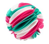 LOLIPPYY Boule à Renifler pour Chien Jouet Alimentaire Anti-Fuite en Plastique Solide 15 Cm Blanc, Rose Et Vert Pastel Entraînement Olfactif Jeu Maison Et Jardin Chiots Et Chiens Adultes
