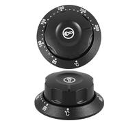 LOLIPPYY Bouton de Thermostat Noir en Plastique D-shape 2pcs pour Contrôle Précis de Température 50-300 ℃ Compatible Friteuse et Cuisinière