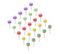 LOLIPPYY Breloques Pour Ongles Bonbons 25 Pcs 3d Effet Holographique Accessoires Manucure Fête Carnaval Décoration Artistique