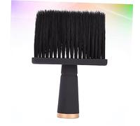 LOLIPPYY Brosse à Épousseter Le Cou En Nylon Brossette Douce Noire Pour Salon De Coiffure Et Usage Domestique Kit De Nettoyage Cheveux Cassés Manche Antidérapant