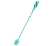 LOLIPPYY Brosse Biberon Silicone Conforme aux Normes Manche Long Ergonomique Antidérapant Nettoyant Multi-usages pour Bouteilles Verre et Biberons Flexible et Bleu Ciel