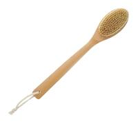 LOLIPPYY Brosse de Bain de Hêtre avec Poils de Sanglier Épurateur Corps Exfoliant à Manche Long pour Gommage Dos Confortable