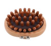 LOLIPPYY Brosse de Massage Multi-picots Bois Conception Pratique Peigne Acupression à Air Comprimé pour Cheveux et Corps Entier Sac de Stimulation