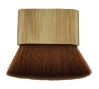 LOLIPPYY Brosse de Salon de Coiffure en Nylon Base en Bois Antidérapante, Brosse à Cheveux Cassés Douce pour Nettoyage Précis, Outil Professionnel pour Contour Cou et Oreilles, Usage