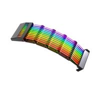 LOLIPPYY Câble D'extension d'alimentation Argb 24 Broches Cordon De Synchronisation Rvb Compatibilité ATX/matx Ordinateur Pc Boîtier RGB Noir Lumineux Bricolage Informatique