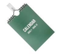 LOLIPPYY Calendrier Mural Compact et Artistique Calendrier Annuel Portable pour Organisation et Décoration Espaces de Travail Facile à Accrocher Utiliser