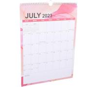LOLIPPYY Calendrier Mural Mensuel 2023-2024 Détachable en Anglais Calendrier de Compte à Rebours à Suspendre Maison Système Suspendre Yo