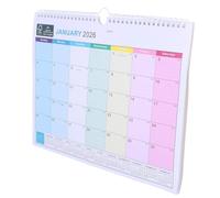 LOLIPPYY Calendrier Mural Suspendu à Spirale Planificateur Mois avec Papier Épais Fsc Espace Écriture Ample Organisation Bureau Famille et Scolaire