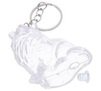 LOLIPPYY Capsule Porte-Clés Transparente pour Poils de Chat Boîte de Rangement Compacte pour Souvenirs Commémoratifs en Poils D’Animaux Porte-Clés Souvenir Portable pour Collection et