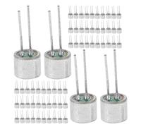 LOLIPPYY Capsules Microphone Électret Omnidirectionnelles 6x5 Mm, Mini Microphone à Condensateur 2 Broches, 100 Pièces, Accessoire pour Enregistrement Audio Professionnel