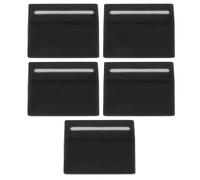 LOLIPPYY Capuchons de Fader Droits 5 Pièces pour Console de Mixage Noire | Caoutchouc, Usage Dj et Réglage Audio, Remplacement D’axe 4mm, Opération Simple et Solide