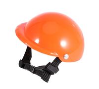 LOLIPPYY Casque de Sécurité pour Chien Orange Chapeau Rembourré Antichoc Protection Solaire et Pluie pour Animaux Accessoire pour Promenades Extérieur