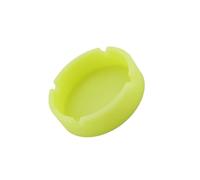 LOLIPPYY Cendrier Rond Silicone Chaleur Jusqu à Incassable Lumineux pour avec Supports Maison et Extérieur Jaune