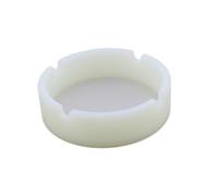 LOLIPPYY Cendrier Silicone Rond Chaleur et Choc avec Supports Lumineux Nocturne pour Cigarettes et Portable et Décoratif Blanc