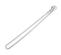 LOLIPPYY Chaîne Cheville Acier Inoxydable pour Oiseaux Résistante et Départ Anneau Pied Adapté Perroquets Calopsittes et Perruches Chaîne Extra Large