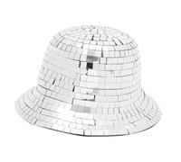 LOLIPPYY Chapeau Cowboy Pailleté Femme Western Style Léger et Respirant Bob Disco Facettes pour Fête Voyage et Décoration Accessoire Costume Cowgirl Chic