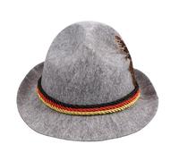 LOLIPPYY Chapeau Panama Halloween Unisexe Gris avec Plume Casquette Festive Paille pour Fête Décoration Originale et Confortable