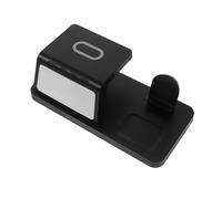 LOLIPPYY Chargeur sans Fil Portable avec Horloge et Veilleuse Station de Charge Rapide pour Smartphone Support de Nuit Multifonction pour Bureau et Voyage