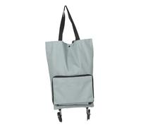 LOLIPPYY Chariot de Courses Pliable avec Compartiment Grand Trolley Léger et Portable pour Shopping Rangement Écologique Fruits Légumes Voyages et Usage Quotidien