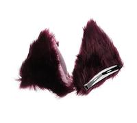 LOLIPPYY Chat Ears Hair Clips Soft Plush Cat Ears Barrettes Lightweight Hair Pins for Cosplay Costume Parties Halloween Fun and Whimsical