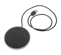 LOLIPPYY Chauffe-Tasse USB Automatique sous-Verre Chauffant Gris Réutilisable et Basse Consommation Maintien au Chaud du Café Thé et Lait pour Bureau et Maison Chauffe-Café D’Hiver