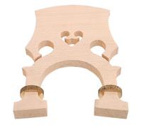 LOLIPPYY Chevalet de Violoncelle Européen Réglable en Bois D’Érable 3/4 Pont Bas et Haut Vis en Laiton Accessoire Solide pour Violoncelle Débutant et Orchestre Scolaire