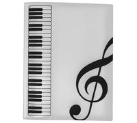 LOLIPPYY Classeur à Partitions Pages avec Pochettes Transparentes Dossier et Polyvalent pour Musique de Piano Chorale et Fanfare Finition