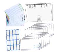 LOLIPPYY Classeur Étanche PVC à Anneaux avec Feuilles Budget Perforées Organiseur Budget Familial Transparent pour des Dépenses et Financière Quotidienne